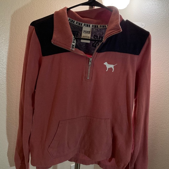 PINK Quarter Zip Size Small - Picture 1 of 3